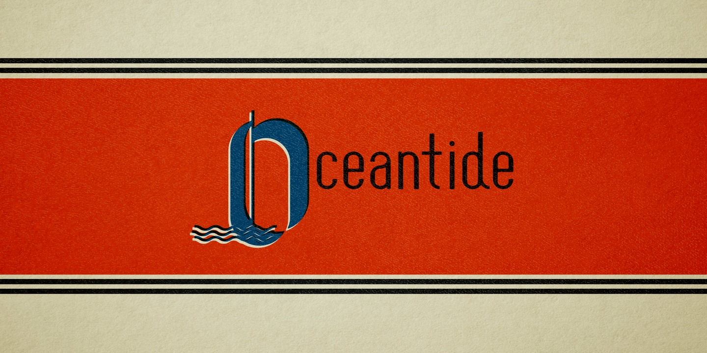 Przykładowa czcionka Oceantide Display #7